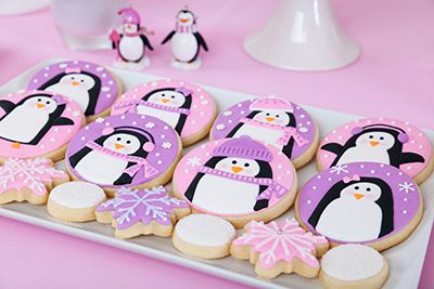 Cute penguin cookies